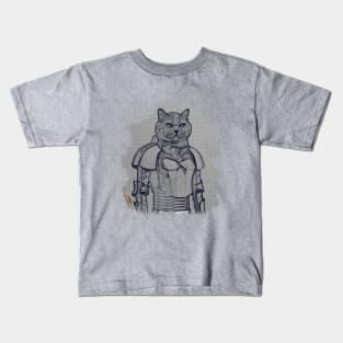 Cat in armor T-Shirt Kids T-Shirt